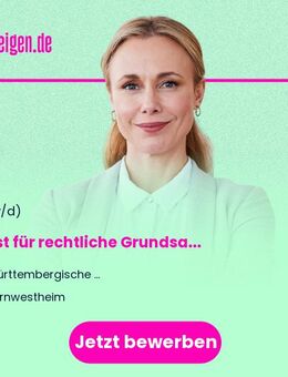 Jurist (m/w/d) für rechtliche Grundsatzthemen Bereich Lebensversicherung - Kornwestheim