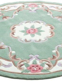 THEKO Teppich Ming, rund, Höhe: 14 mm, hochwertiges Acrylgarn, ideal im Wohnzimmer & Schlafzimmer