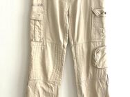 Herren Cargo Hose Designer Sommerhose hell beige Slim Fit Gr. S getragen - Berlin