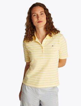 Tommy Hilfiger Poloshirt 1985 Regular Fit Pique Premium Polo mit Logo-Stickerei, mit Seitenschlitzen