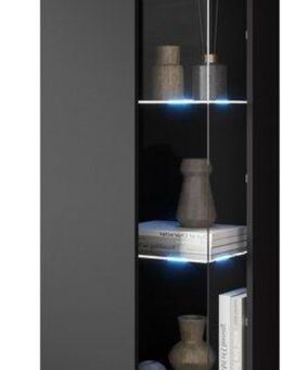 INOSIGN Vitrine Kenia, stehend und hängend, Türanschlag wechselbar (1-St) Vitrineschrank mit Glastüren 160 cm Höhe