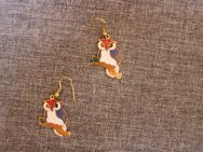 #Ohrhänger - "Eule", #Cloisonne-Stil, #weiß-bunt, #Modeschmuck, #hochwertig - Pfaffenhofen (Ilm)