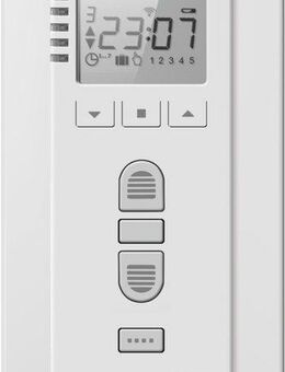 SCHELLENBERG Rollladen-Funksteuerung Aufputz, Smart Home Funk-Zeitschaltuhr Premium, zur Steuerung für Rollläden, Licht, Steckdosen und Markisen