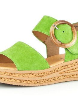 Gabor Keilsandalette, Plateau, Sommerschuh, Sandale mit trendigem Zierschnalle