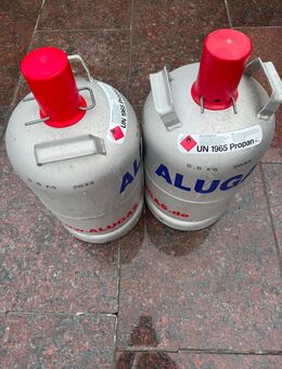 Alugas 2 11kg Alugasflaschen 1 Flasche voll, 1 Flasche noch ca 4kg - Groß Laasch