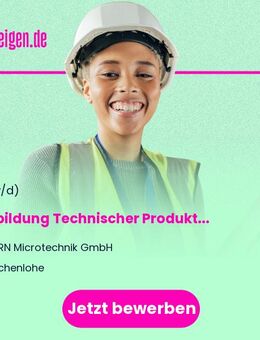 Ausbildung Technischer Produktdesigner 2026 (m/w/d) - Eschenlohe