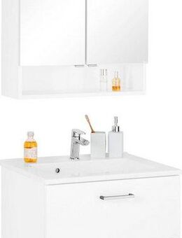 welltime Badmöbel-Set Ribera, (2-St), Spiegelschrank Breite 60 cm, Waschtisch