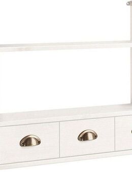 Home affaire Hängeregal Oslo, 75 cm breit, aus massiver Kiefer, 1 breite Schublade, Metallgriffe