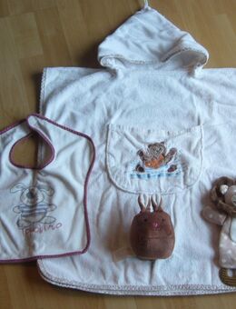 Löwen Knister Tuch - Rasselwürfel - Bade - Poncho - Lätzchen - Halbemond