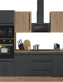 KOCHSTATION Küchenzeile Florida, Breite 340 cm, wahlweise mit E-Geräten,Softclose für Türen/Schubkästen