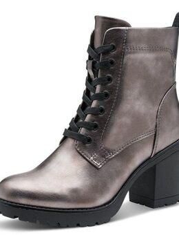 MARCO TOZZI Schnürstiefelette, Blockabsatz, Stiefelette, Schnürboots in veganer Verarbeitung