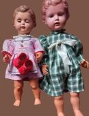 2 schöne Vintage Puppen von Schildkröt / Cellba - für den Puppendoktor, Liebhaber oder Bastler in 57572