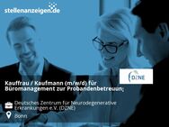 Kauffrau / Kaufmann (m/w/d) für Büromanagement zur Probandenbetreuung - Bonn