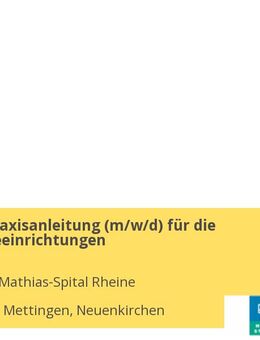Zentrale Praxisanleitung (m/w/d) für die Altenpflegeeinrichtungen - Mettingen