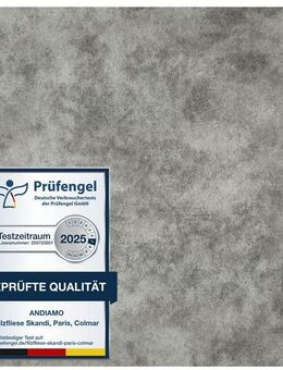Andiamo Teppichfliese Colmar Nadelfilz, quadratisch, Höhe: 4 mm, 40x40 cm, selbstklebend, robust & strapazierfähig, 25 Stück (4 qm)