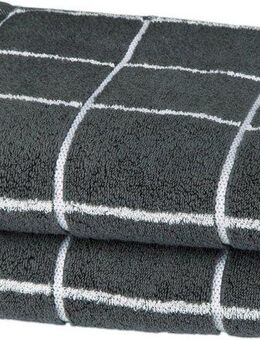 ROSS Handtücher Cashmere Überkaro, Frottier (2-St), 100% Baumwolle, kariert, in modischen Karo Farben
