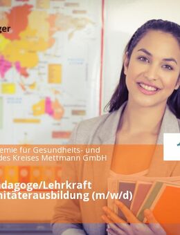 Medizinpädagoge/Lehrkraft Notfallsanitäterausbildung (m/w/d) - Mettmann