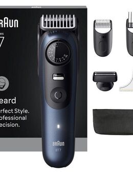 Braun Haarschneider Barttrimmer BT7520, bis zu 120 Min Akkulaufzeit, 40 Längeneinstellungen, wasserdicht