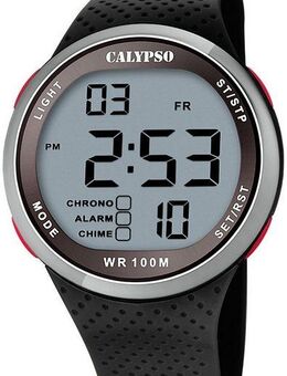 CALYPSO WATCHES Chronograph Color Splash K5785/4, Armbanduhr, Quarzuhr, Herrenuhr, digital, Datum, Stoppfunktion