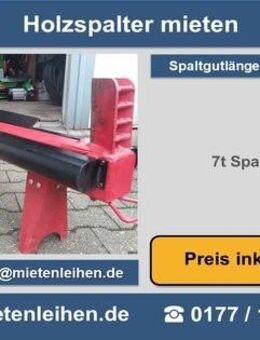 Holzspalter 7t mieten leihen in Herne - Herne
