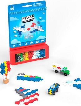PLUS-PLUS Kreativset Bausteine Puzzle by Number Transport