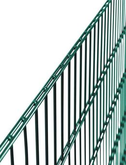 Alberts Doppelstabmattenzaun Grundset, (Set), Höhe: 80-160 cm, Gesamtlänge: 4-30 m, zum Einbetonieren