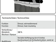 GARDINIA Gardine Schal mit Gardinenband Dimout, verdeckte Schlaufen (1 St), verdunkelnd, Stoff Dimout