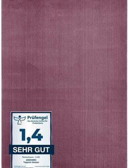 Andiamo Teppich Arezzo, rechteckig, Höhe: 16 mm, Uni Farben, weicher Flor, waschbar, ideal im Wohnzimmer & Schlafzimmer