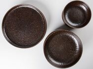 Gipfelstück Tafelservice Geschirr-Set, Service Glockenklang (12-tlg), 4 Personen, Steinzeug, Scandi-Style, jedes Stück ein Unikat, 12 Teile, für 4 Personen