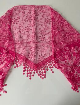 Mädchen Tuch Halstuch Baby Photoshooting Pink Weiß Glanz Effekt Glitzer Gr. One Size Einheitsgröße, NEU - Albstadt
