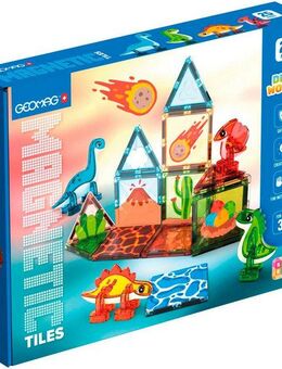 Geomag™ GEOMAG™ Magnetic Tiles Dino World Magnetspielbausteine, (25 St)