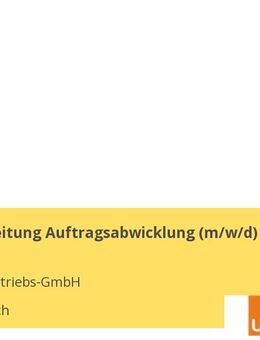 Sachbearbeitung Auftragsabwicklung (m/w/d) - Rheinbach