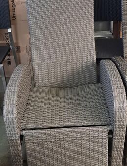 Gartensessel Polyrattan grau verstellbar - Waldshut-Tiengen