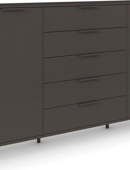rauch Kombikommode Kommode Türkommode Sideboard Kombikommode FLIPP (Breite 160/180 cm mit 4 Einlegeböden), 2-türig mit 5 Schubladen und Soft-Close-Funktion in zwei Breiten