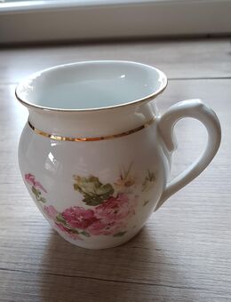 Becher für Kaffee Tee kleine Vase Florales Muster einseitig - Gachenbach