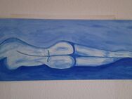 Aquarell auf Leinwand 100 x 40 - Frankfurt (Main) Westend-Nord