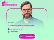 IT SAP Inhouse Consultant EWM (m/w/d) - S4 HANA - Backnang