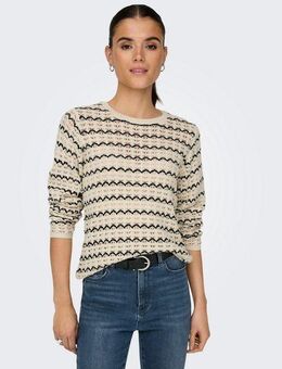 ONLY Strickpullover ONLASA LS STRUCTURE O-NECK NCA KNT