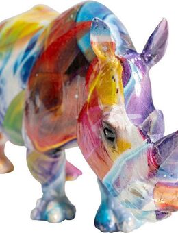 Kare Design Dekofigur Deko Figur Colored Rhino 17cm