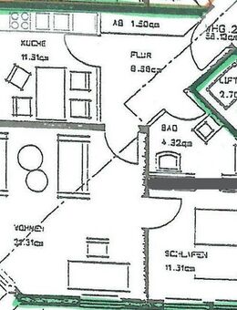 Helle, komplett sanierte 2-Raum Wohnung in guter Lage an der Rietzschke-Aue - Leipzig