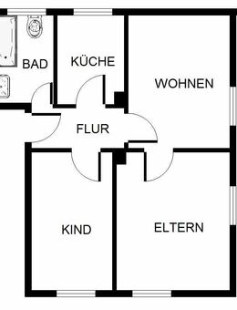 3-Zimmer-Wohnung in Gelsenkirchen Hassel - Gelsenkirchen