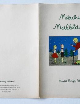 Märchen Malblätter, Friedel Störzer-Ehlgötz, Hänsel und Gretel, Rotkäppchen, Froschkönig, Schneewittchen - Königsbach-Stein