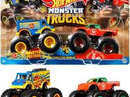 Hot Wheels Spielzeug-Monstertruck Monster Trucks Die-Cast 2er-Pack, (Set, 2-tlg), im Maßstab 1:64, sortiert