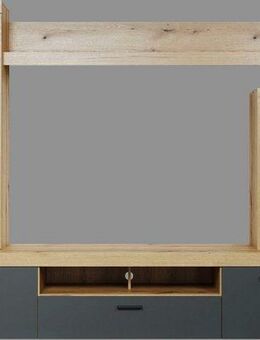 Home affaire Wohnwand Ghent, (Komplett-Set, 4-St), Mit Hirnholzapplikationen - Aufgebaut (B/T/H): 331/52/206 cm