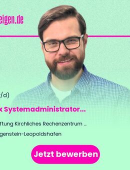 Linux Systemadministrator (m/w/d) - Eggenstein-Leopoldshafen