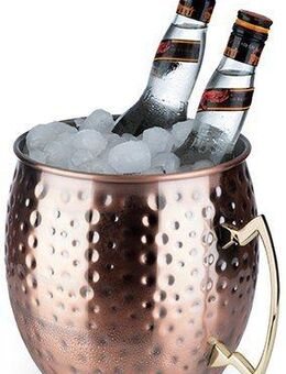 Buddy's Wein- und Sektkühler Buddy´s Bar, Moscow Mule, 5 l Volumen, Hammerschlag-Effekt, gehämmert, H. 21 cm