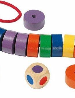 Selecta Spiel Fädelraupe, aus Holz, Made in Germany