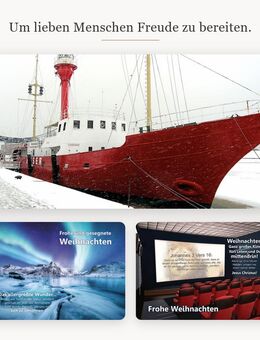 Christliche Weihnachtskarten der Edition Katzenstein - große Motivauswahl, ab 1,20 Euro/Karte - Postkarten zum Weihnachtsfest - Wilhelmshaven