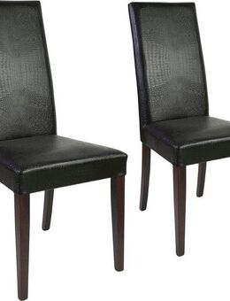Home affaire Polsterstuhl Java (Set, 2 St), Kunstlederbezug mit Animalprägung