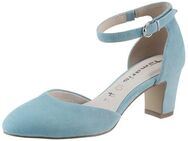 Tamaris Spangenpumps, Blockabsatz, gelenkoffener Abendschuh mit Fesselriemchen